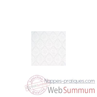 Nappe St Roch carrée Rosalie blanc 210x210 -00