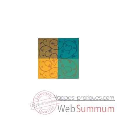 Nappe St Roch carrée Toscatival multicolore coton enduit 210x210 -06