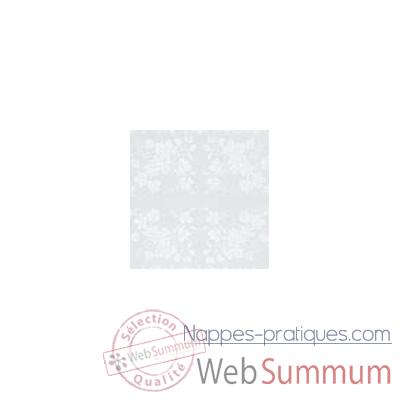 Nappe St Roch carrée Vendange blanc pur coton 210x210 -00