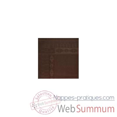 Nappe carre St Roch Salomee Chocolat -35