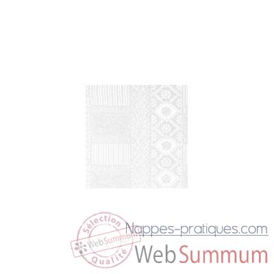 Nappe carrée St Roch Byzance blanc 160x160 -00