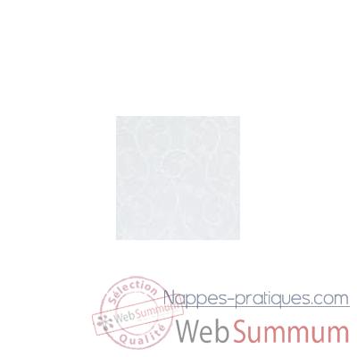 Nappe carrée St Roch Toscane blanc 180x180 -00